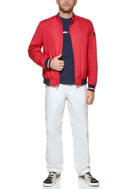 Tommy Hilfiger Men's Spring Bomber Jacket In Red