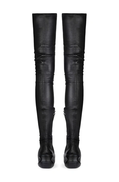 Shop Givenchy G Clog Thigh High Boot In 001 Black