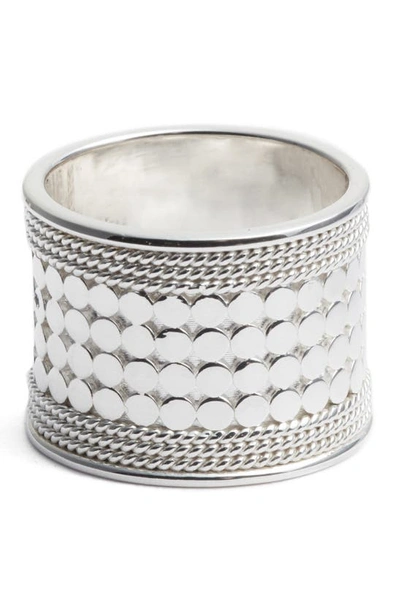 Shop Anna Beck Gili Cigar Band Ring In Sterling Silver