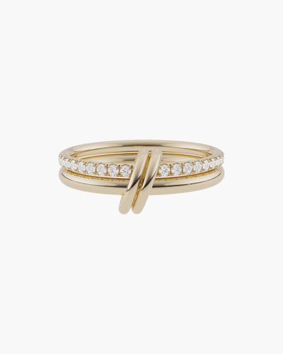 Shop Spinelli Kilcollin Women's Ceres Deux Stack Ring In Yellow Gold