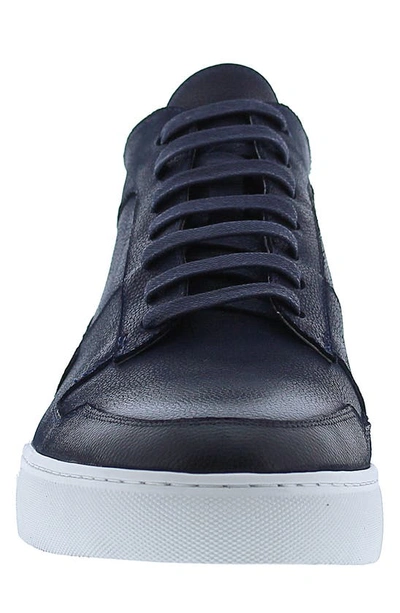 Shop Zanzara Bobby Leather High Top Sneaker In Navy