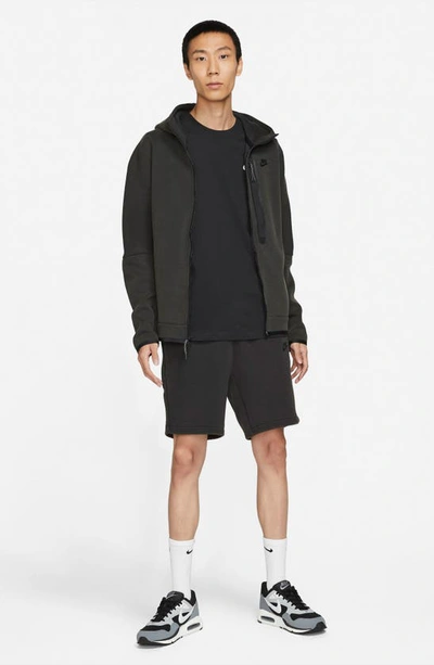 Shop Nike Sportswear Tech Fleece Shorts In Black/ Black