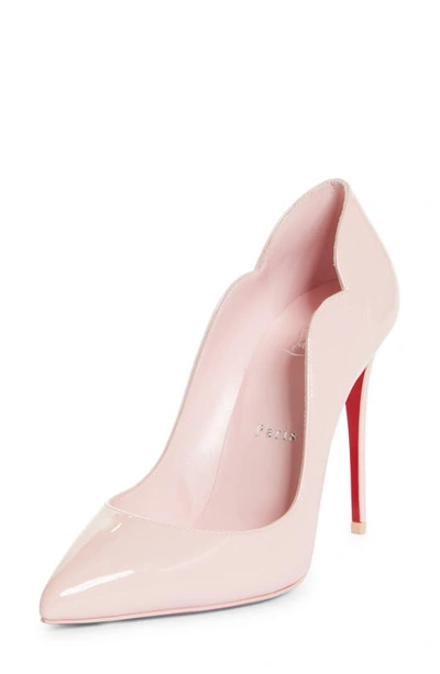 Christian Louboutin Hot Chick 100mm Patent Red Sole High-heel Pumps In Rosy  | ModeSens