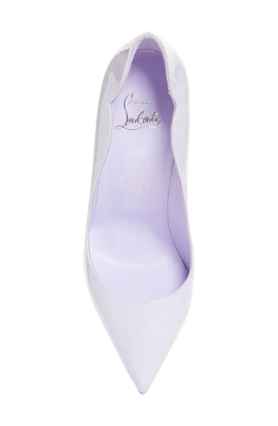 Shop Christian Louboutin Hot Chick Scallop Pointed Toe Pump In Lilac