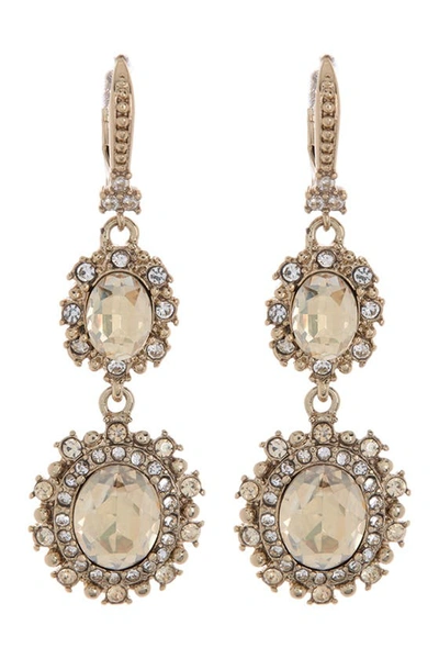 Marchesa Double Drop Earrings In Gold