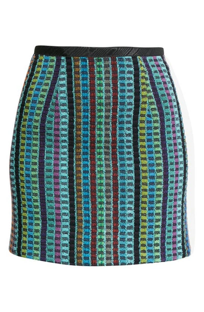 Shop Marine Serre Terry Kitchen Towels Cotton Miniskirt In Multicolor Dyed