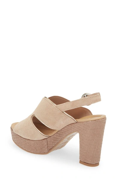 Shop Cordani Toni Slingback Sandal In Corda Suede