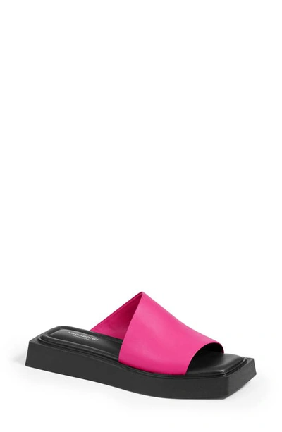 Vagabond Shoemakers Evy Slide Sandal In Hyper Pink | ModeSens