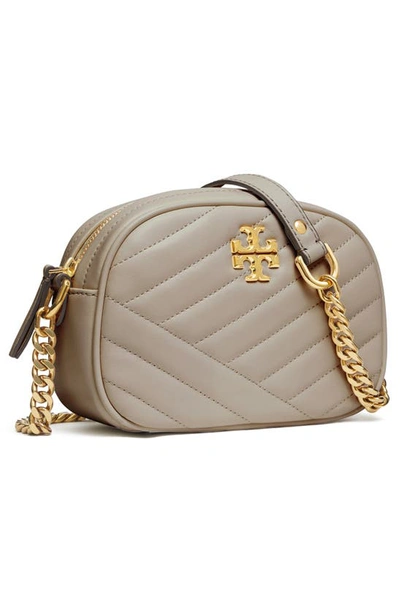 Tory Burch Women's Kira Chevron Crossbody, Gray Heron, Grey, One Size:  Handbags