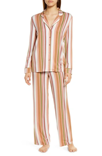 Shop Nordstrom Moonlight Eco Pajamas In Pink Glass Multi Stripe