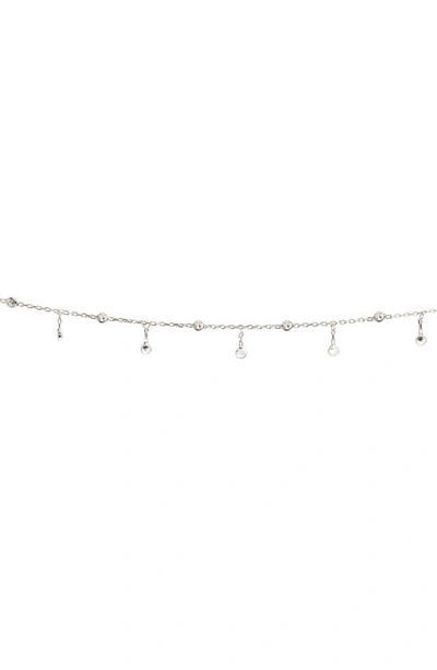 Shymi Cubic Zirconia Belly Chain In Silver