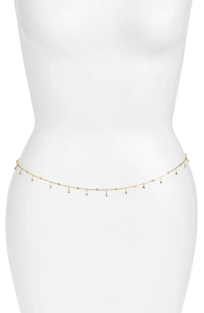 Shop Shymi Cubic Zirconia Belly Chain In Gold