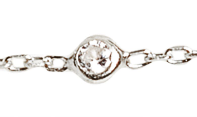 Shymi Cubic Zirconia Belly Chain In Silver
