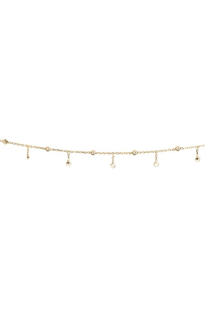 Shymi Cubic Zirconia Belly Chain In Gold