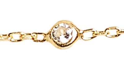 Shymi Cubic Zirconia Belly Chain In Gold