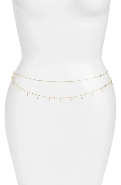 Shop Shymi Cubic Zirconia Body Chain In Gold