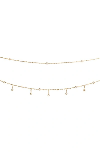 Shop Shymi Cubic Zirconia Body Chain In Gold