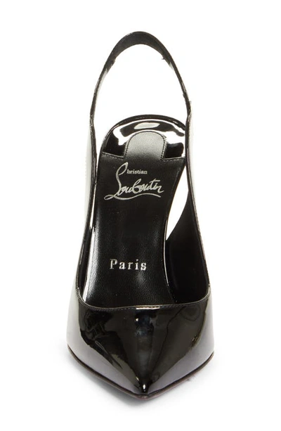 Christian Louboutin Hot Chick Sling 100 Patent Slingback Pump In Black