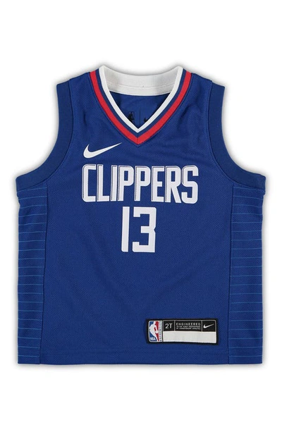 Shop Nike Toddler  Paul George Royal La Clippers 2020/21 Replica Jersey