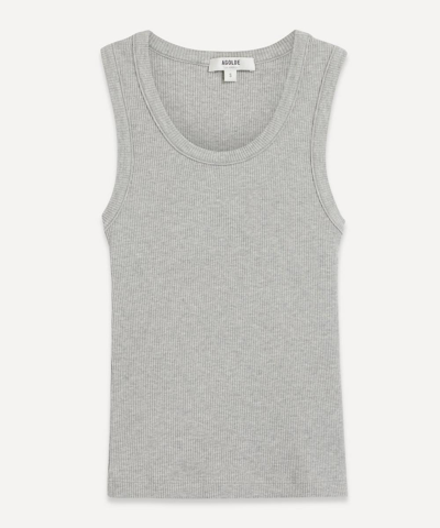 Shop Agolde Poppy Tank-top In Grey Heather