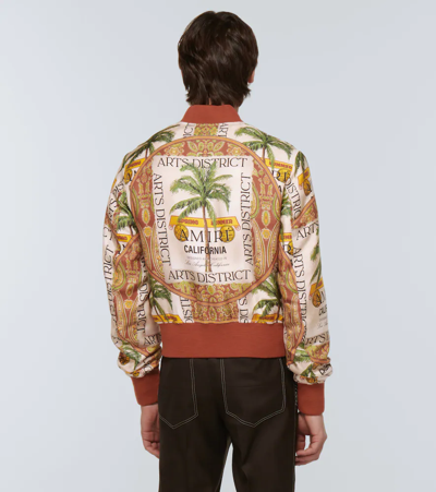 Shop Amiri Rum Label Printed Jacket In Multi