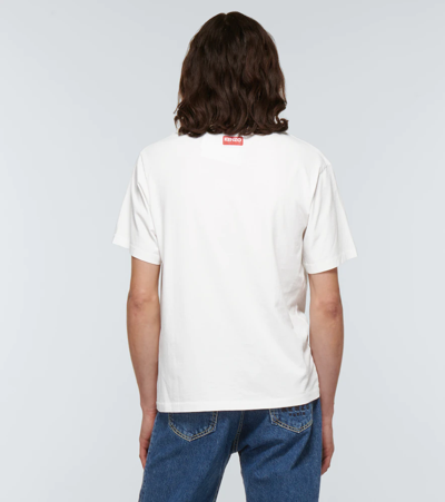 Shop Kenzo Boke Flower Cotton T-shirt In Off White