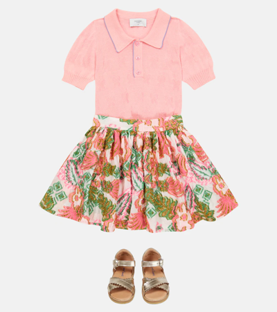 Morley Ferrari Brocade Skirt In Rose