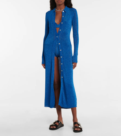 DODO BAR OR METALLIC KNIT MIDI DRESS 