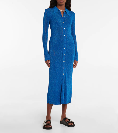 DODO BAR OR METALLIC KNIT MIDI DRESS 