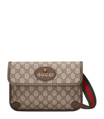 Shop Gucci Neo Vintage Gg Supreme Belt Bag In Brown