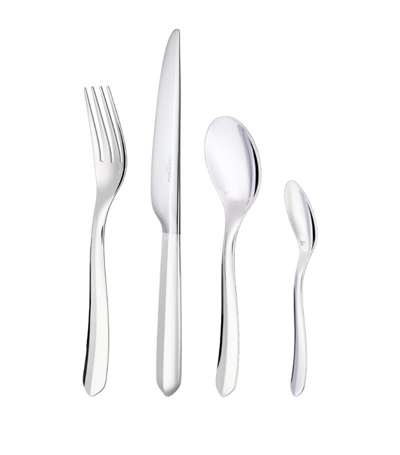 Shop Christofle Infini 24-piece Cutlery Set In Silver