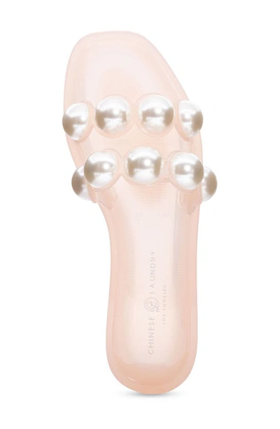 Chinese Laundry Carlo Pearly Double Strap Slide Sandal In Pink