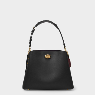 Shop Coach Willow Shoulder Bag -  - Black - Leather