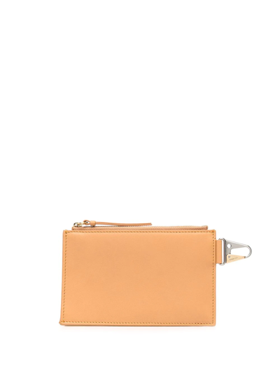 Shop Dion Lee Mini Dog-clip Pouch In Brown