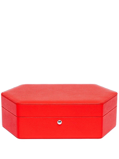 Shop Rapport Portobello 3-watch Box In Rot