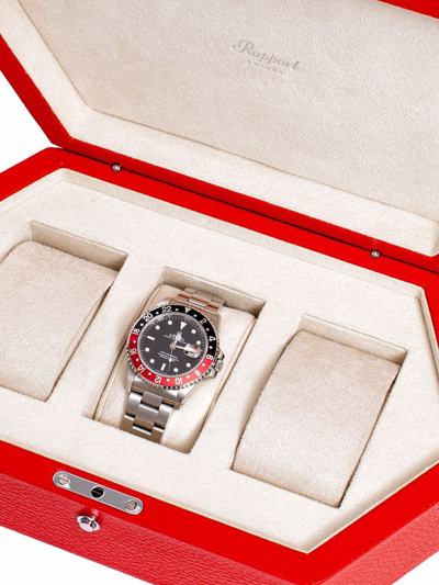 Rapport Portobello 3-watch Box In Rot