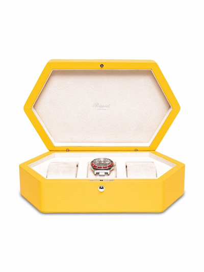 Shop Rapport Portobello 3-watch Box In Gelb