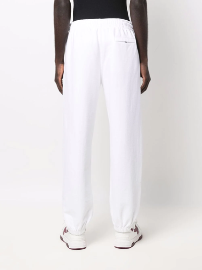 Shop Off-white Helvetica Logo-print Track Pants In Weiss