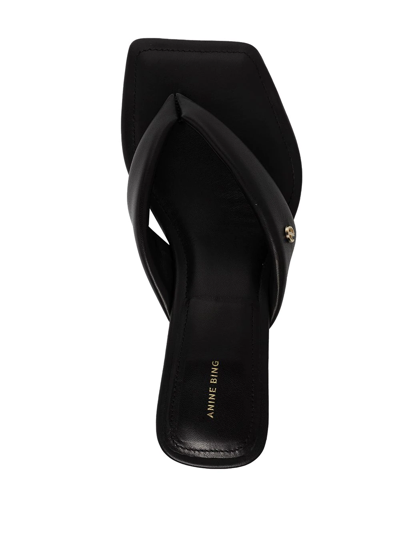 Shop Anine Bing Viola Padded Sandals In Black