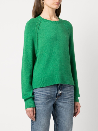 Shop Apparis Eva Knitted Jumper In Green