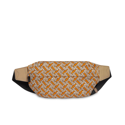 Burberry Monogram Print Belt Bag In Beige | ModeSens
