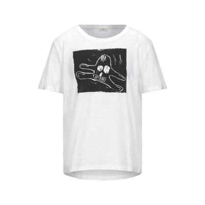 Shop Celine Printed T-shirt In White