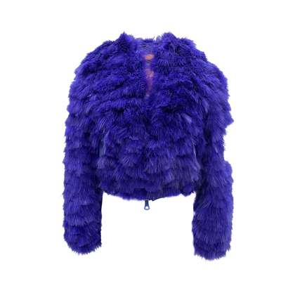 Shop Dsquared2 Feathers Bomber Jacket In Blue