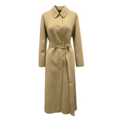 Max Mara Studio Boario Wool And Cashmere Coat In Brown | ModeSens