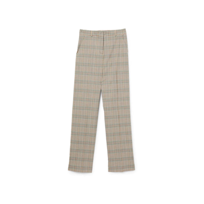 Shop Max Mara Solange Flannel Trousers In Brown
