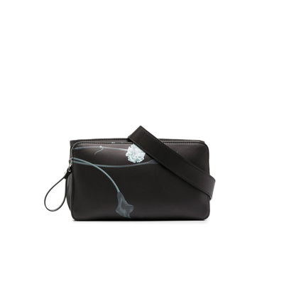 Shop Valentino Flowersity Belt Bag In Black