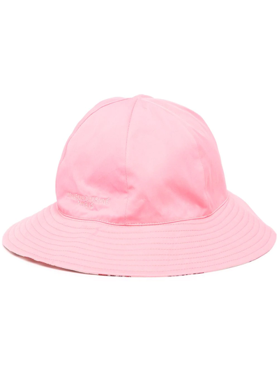 Reversible Fox-print Bucket Hat In Pink