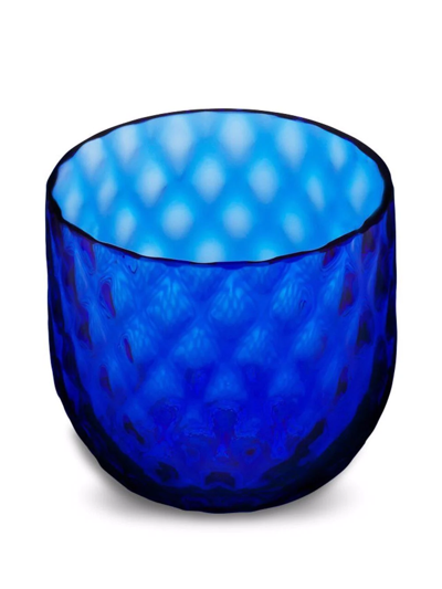 Shop Dolce & Gabbana Hand-blown Murano Shot Glasses (set Of 2) In Blue