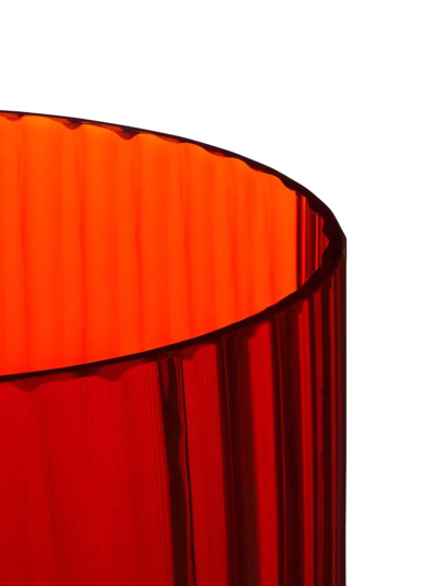 Shop Dolce & Gabbana Hand-blown Murano Glasses (set Of 2) In Orange