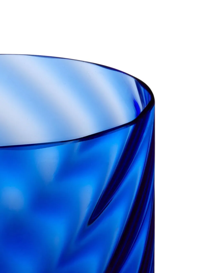 Shop Dolce & Gabbana Hand-blown Murano Water Glasses (set Of 2) In Blue